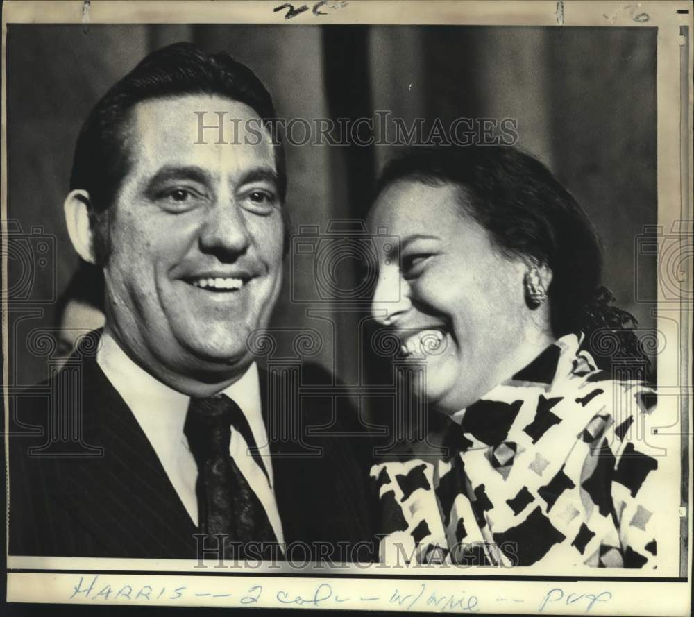 1971 Press Photo Mrs. Ladonna Harris &amp; Senator Fred Harris of Oklahoma