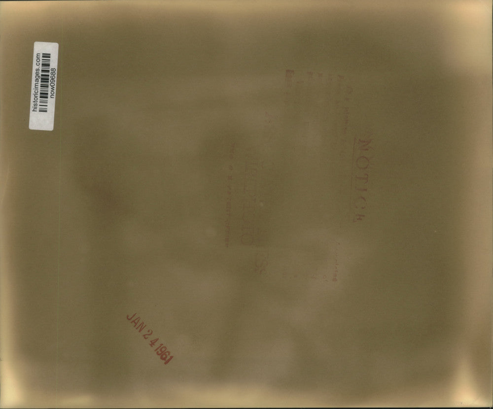 1961 Press Photo James Hagerty, Vice President of ABC, with secretary.