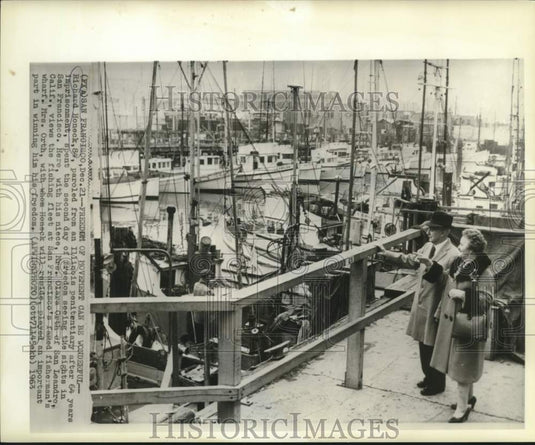 1963 Press Photo Freed prisoner Richard Honeck with Clara Orth in California