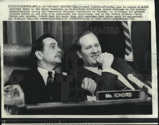 1968 Press Photo Representative Richard Ichord-House Un-American Committee Chair