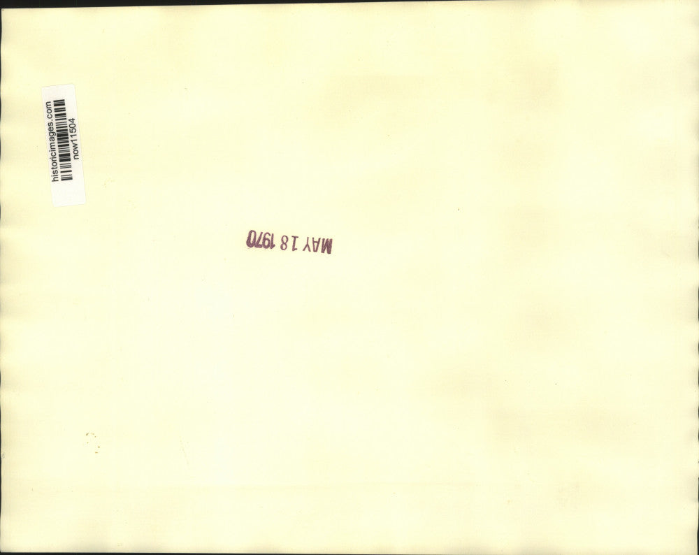 1970 Press Photo Jordan's King Hussein sits in cockpit of F104 Starfighter.