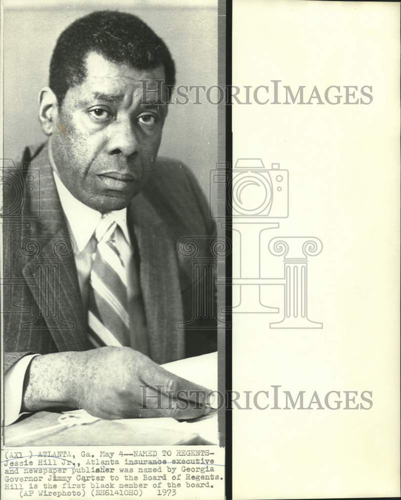 Load image into Gallery viewer, 1973 Press Photo Jessie Hill, Jr., Georgia's first black Board of Regents member
