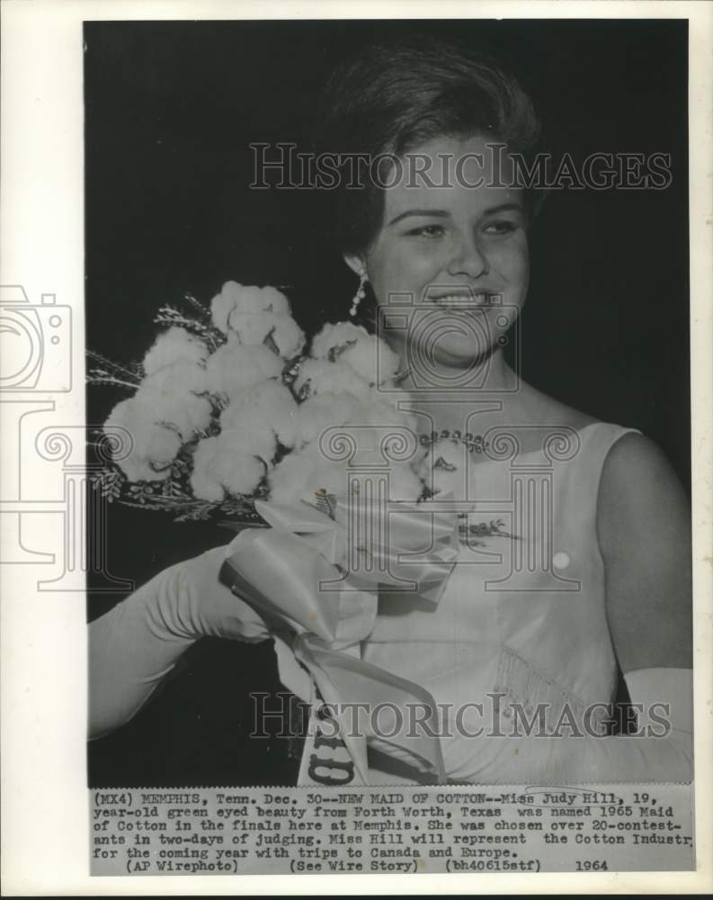 Load image into Gallery viewer, 1964 Press Photo Miss Judy Hill, 1965 Maid of Cotton. - now11879
