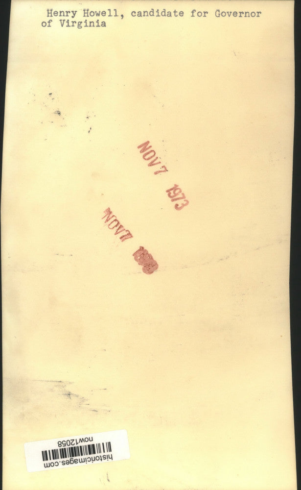 1973 Press Photo Mills Godwin, Republican, cast his vote - now12058