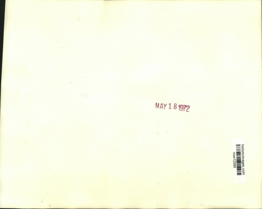 1972 Press Photo Senator Humphrey arrives at Princeton campus in New Jersey