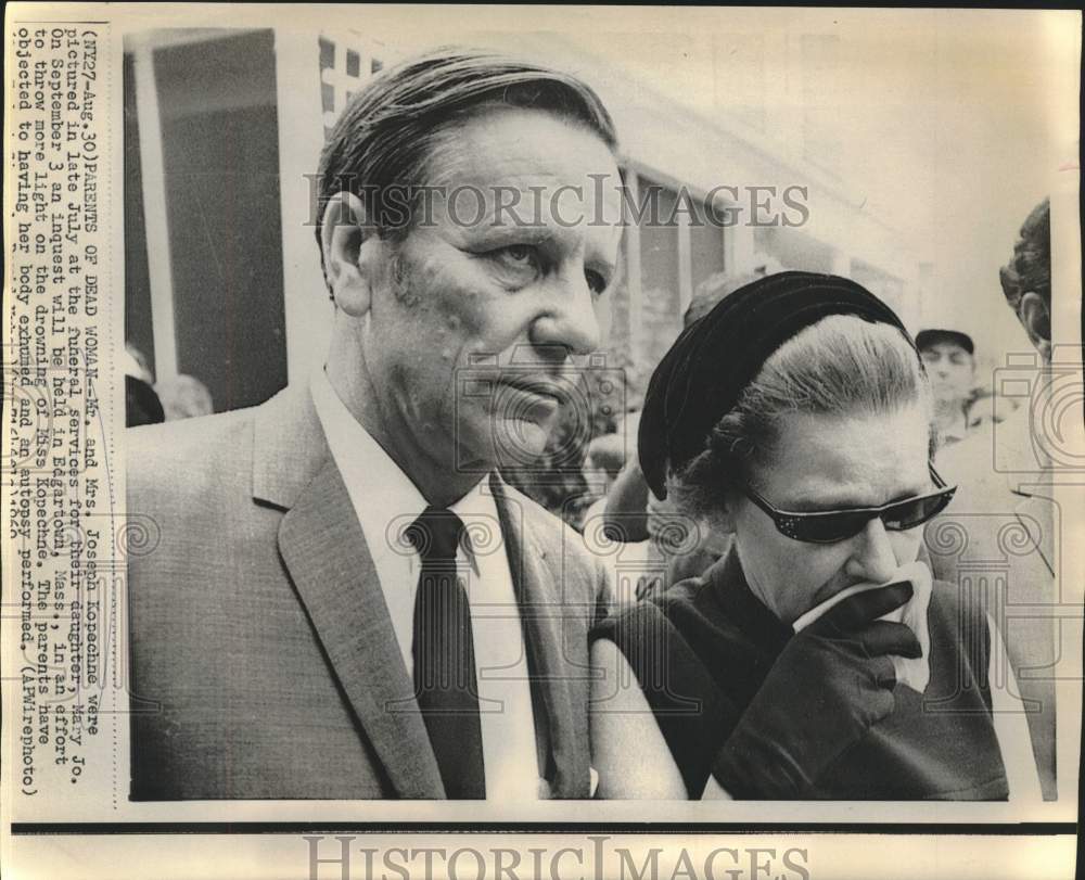 1969 Press Photo Mr. and Mrs. Joseph Kopechne, parents of Mary Jo Kopechne.