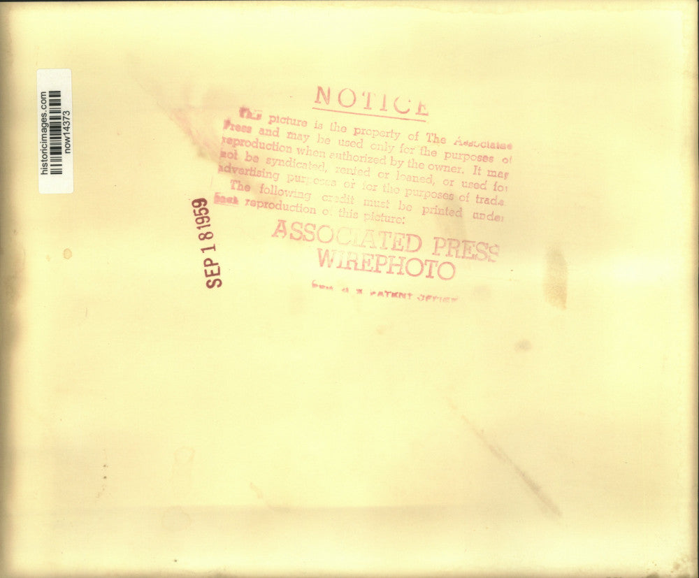 1959 Press Photo Soviet Premier Khrushchev and others sightseeing Washington