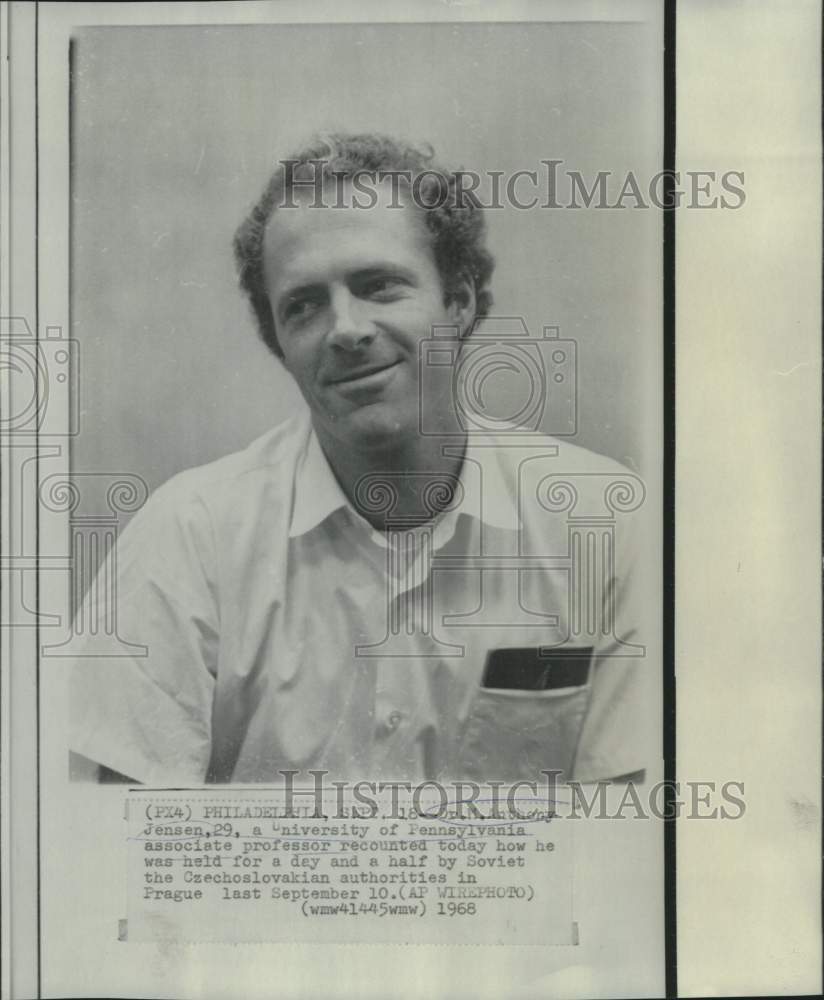 1968 Press Photo Dr. Anthony Jensen, University of Pennsylvania professor