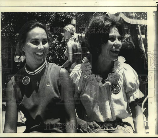 1971 Press Photo Apollo 15 astronaut wives Lurton Scott and Mary Irwin in FL