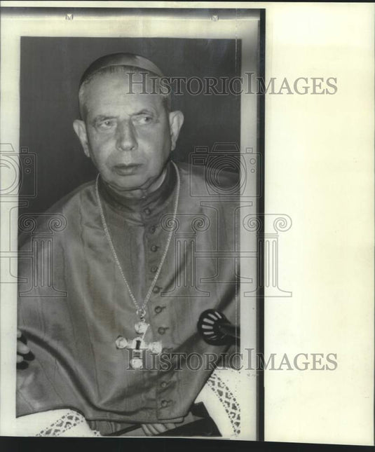 1966 Press Photo Giacoma Cardinal Lercaro, Archbishop of Bologna resigns.