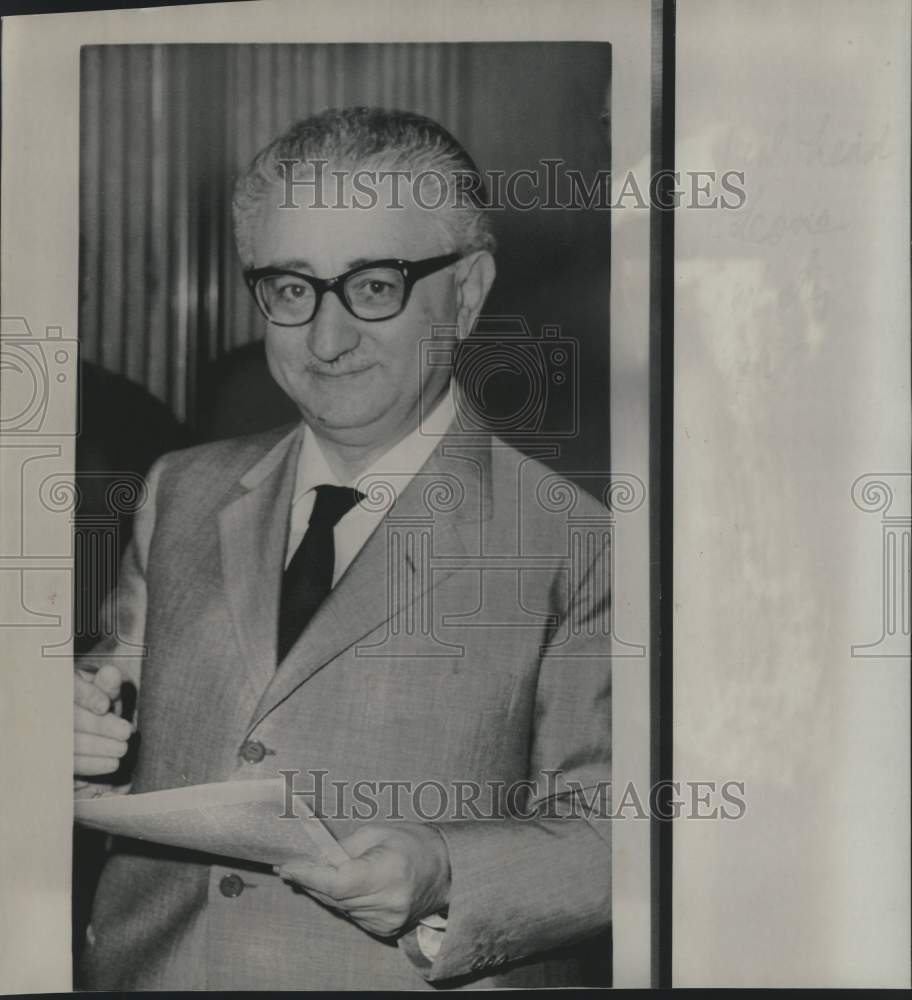 1968 Press Photo Giovanni Leone, Italy's premier-designate. - now16111