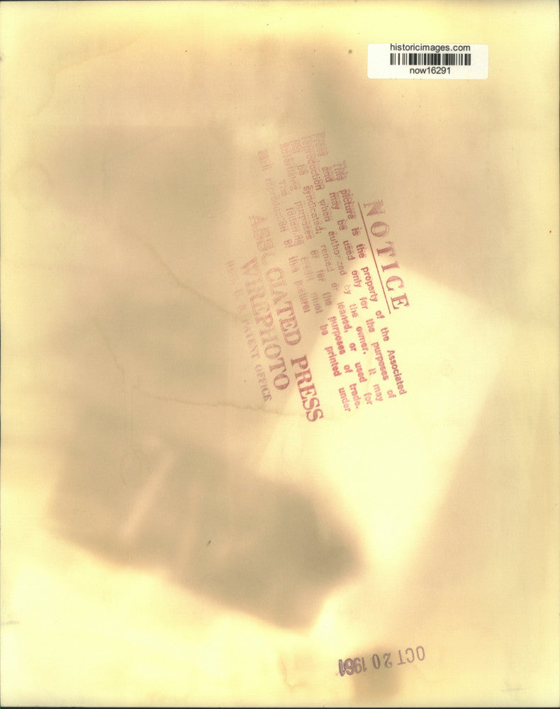 1961 Press Photo Hungary's Janos Kadar and Vietnam's Ho Chi Minh in Moscow