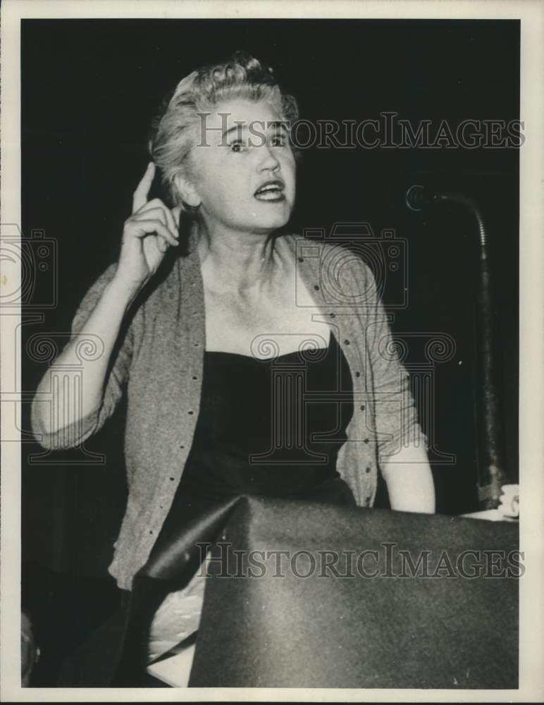 1960 Press Photo Jennie Lee, widow of British Labor Party figure Aneurin Bevan.