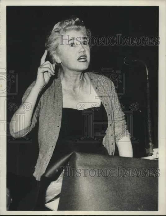 1960 Press Photo Jennie Lee, widow of British Labor Party figure Aneurin Bevan.