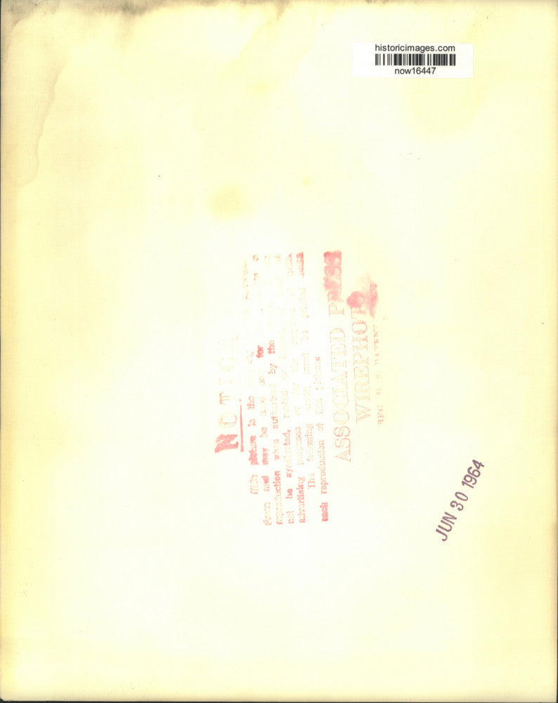 1964 Press Photo Henry Cabot Lodge at White House news conference in Washington