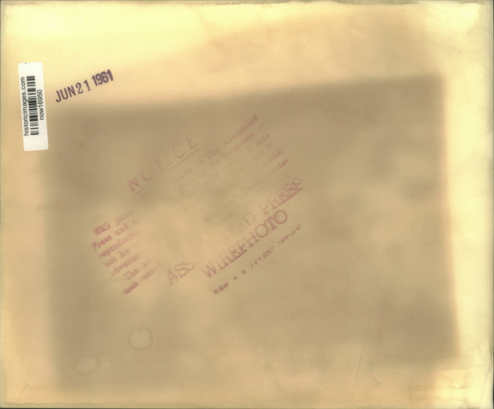 1961 Press Photo French President de Gaulle hosts West German President Luebka