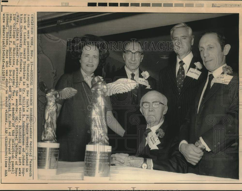 Load image into Gallery viewer, 1973 Press Photo Lasker Medical Research awards presented in New York
