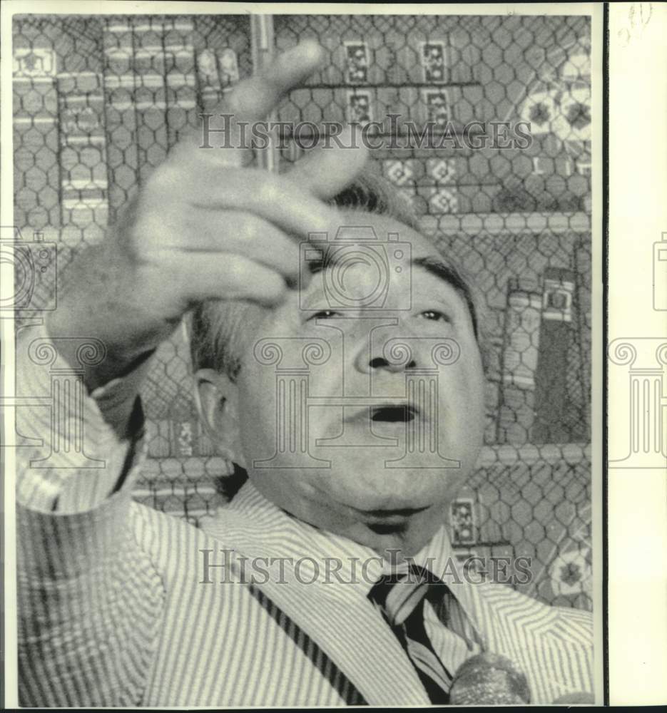 1973 Press Photo Rabbi Baruch Korff, retired Nixon fund raiser - now17285