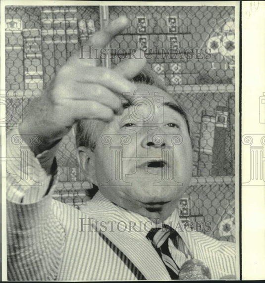 1973 Press Photo Rabbi Baruch Korff, retired Nixon fund raiser - now17285