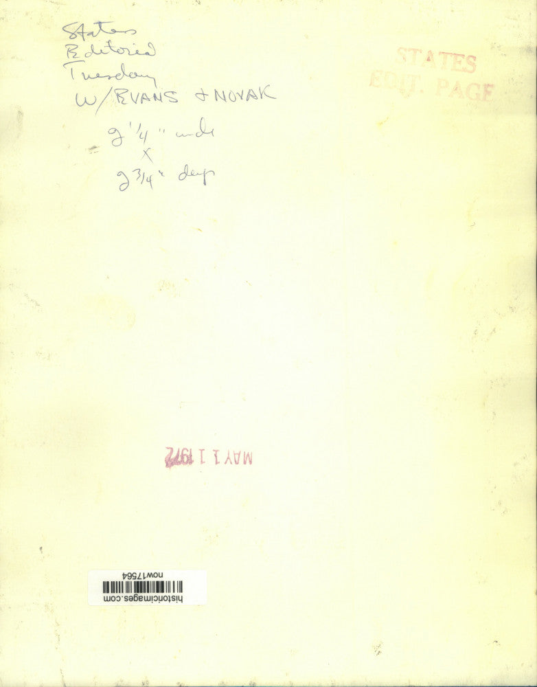 1972 Press Photo Defense Secretary Laird addresses Pentagon news conference