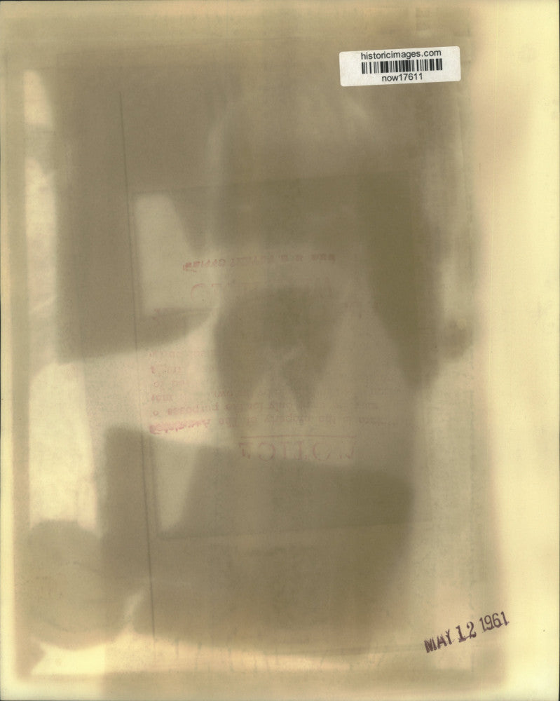 1961 Press Photo Senator Jacob Javits looks over press conference statement