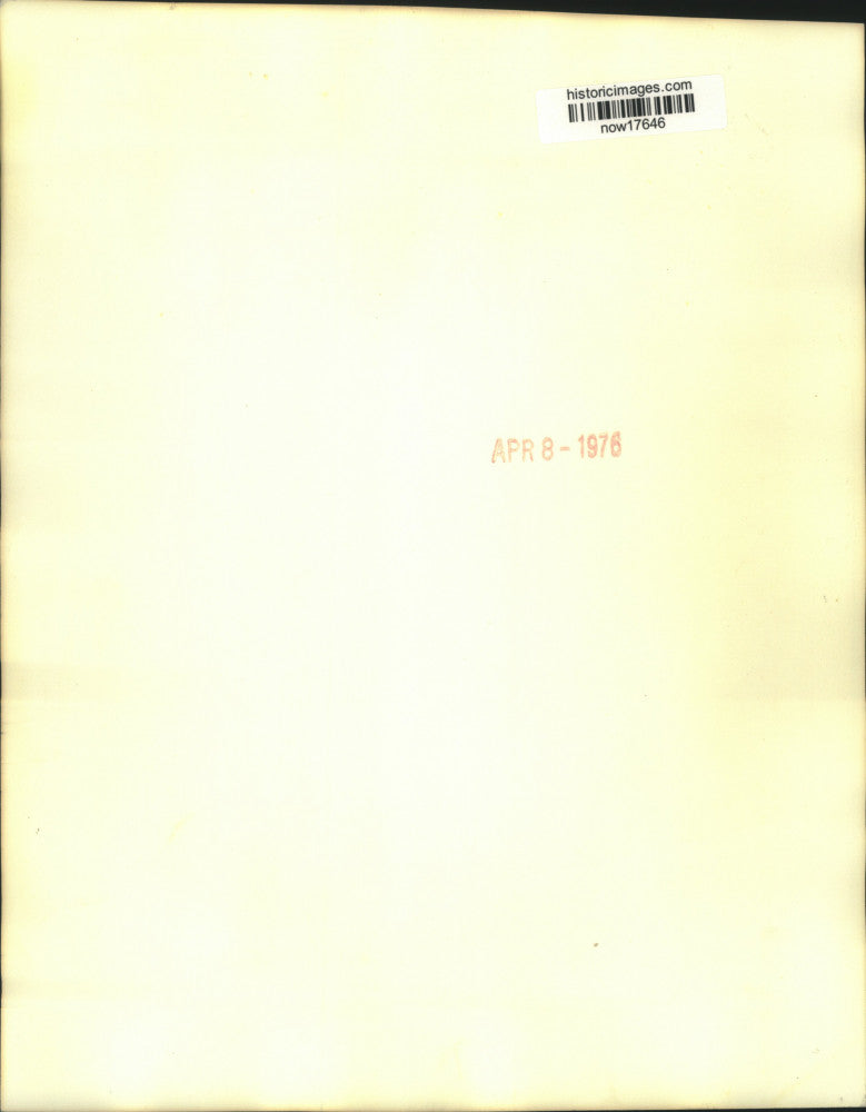 1976 Press Photo Senator Henry Jackson talks on phone in New York suite