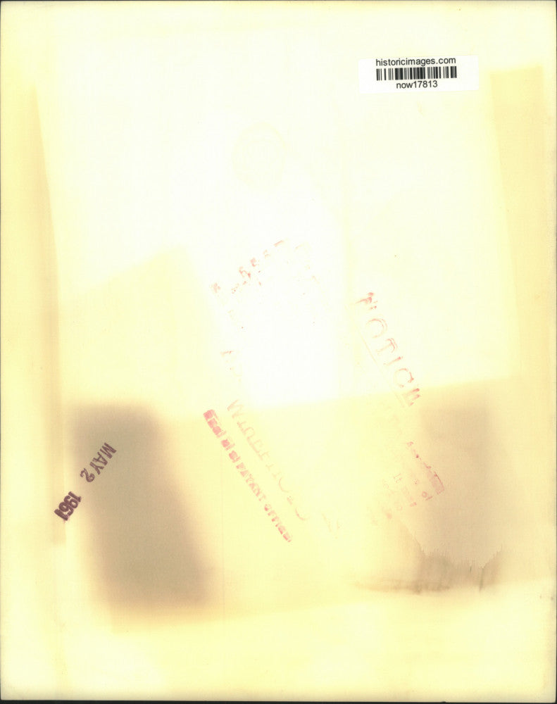 1961 Press Photo Allan Kirby and Ireland at Alleghany stockholders' meeting