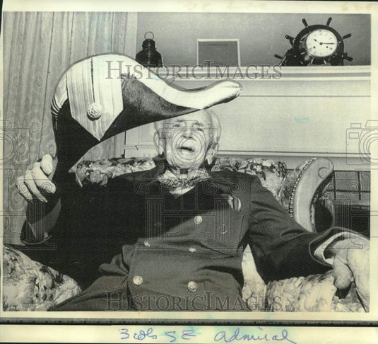 1971 Press Photo Nation's oldest flag officer retired Admiral Richard Jackson.