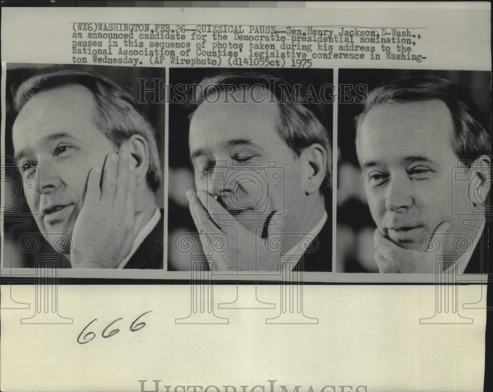 1975 Press Photo Senator Henry Jackson at National Association of Counties