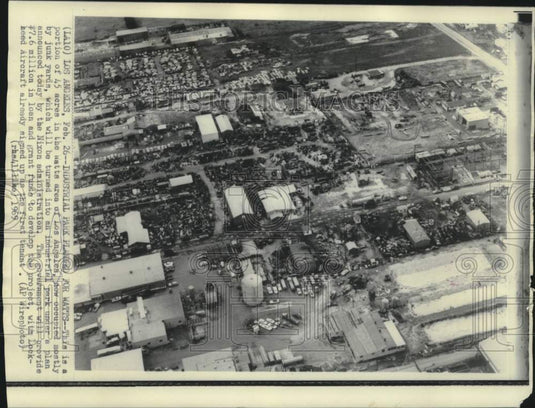 1969 Press Photo Los Angeles Watts area scheduled for industrial park