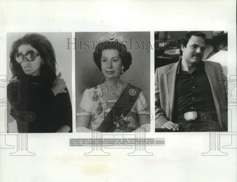 Load image into Gallery viewer, 1984 Press Photo L to R: Reynolds, Jacqueline; Carr, QE II; Weisnberg,Reynolds
