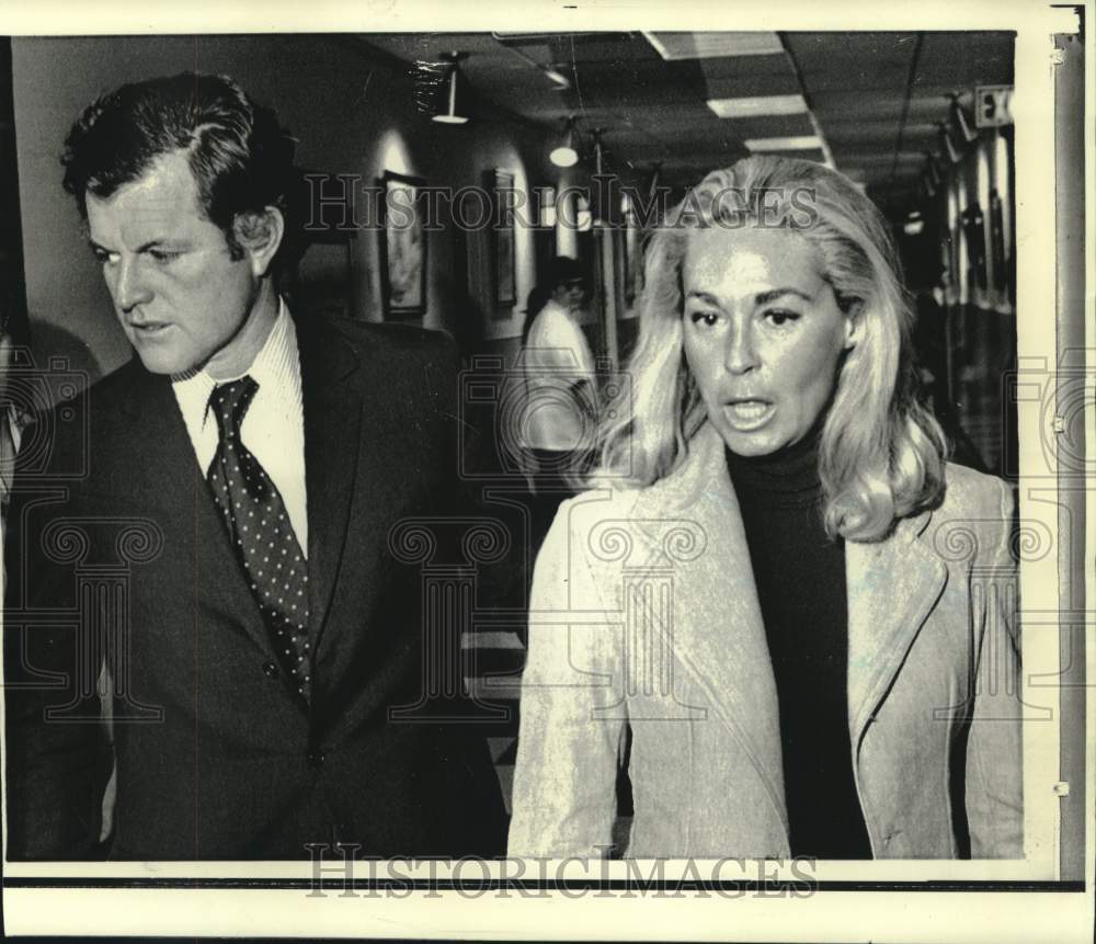 1973 Press Photo Senator and Mrs.Edward Kennedy - now18553