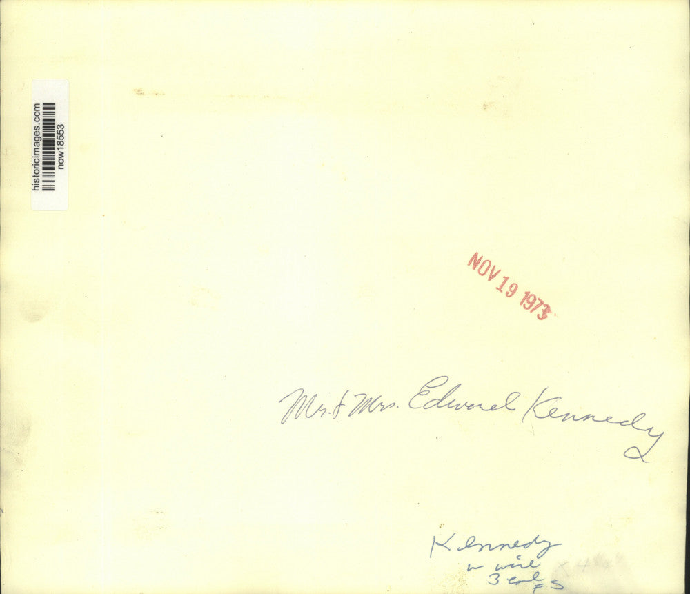 1973 Press Photo Senator and Mrs.Edward Kennedy - now18553