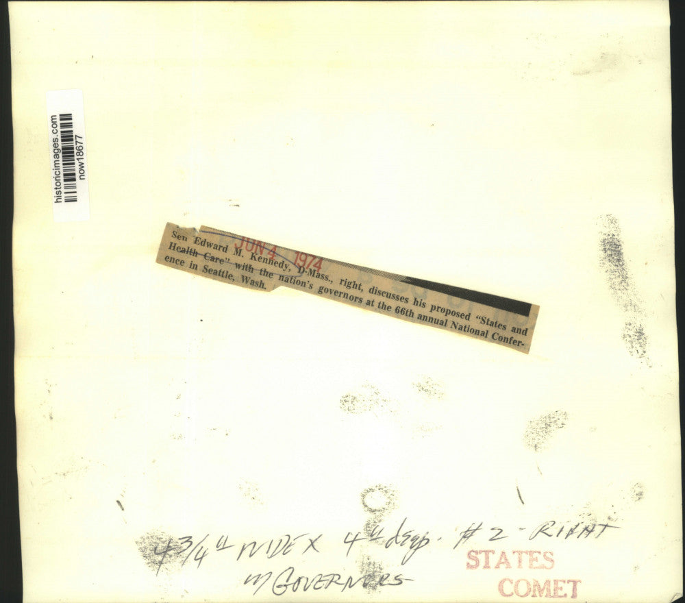 1974 Press Photo Senator Edward Kennedy at National Conference in Seattle