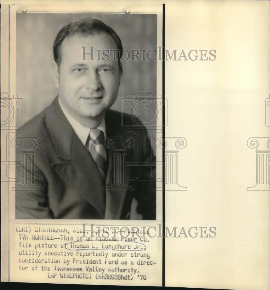 1967 Press Photo Thomas Longshore of Alabama Power Company - now18947