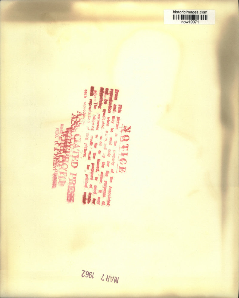 1962 Press Photo Massachusetts Attorney General gestures at press conference.