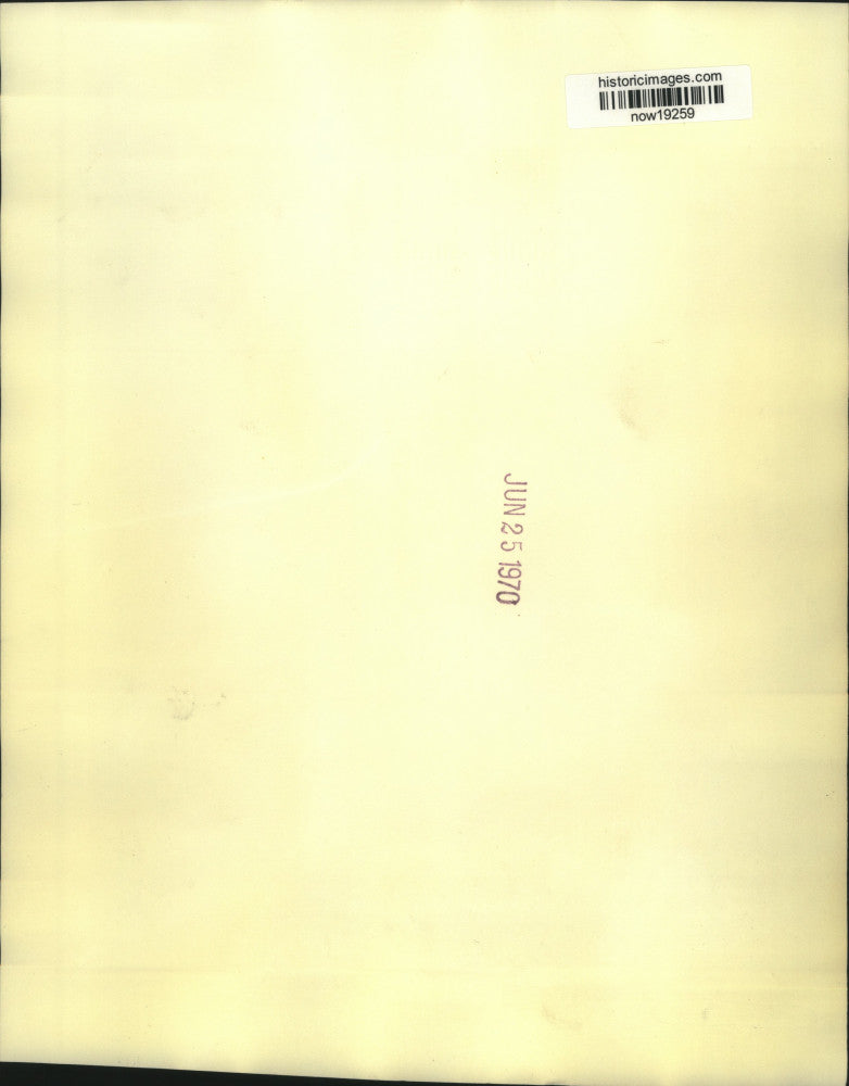 1970 Press Photo Senate Majority Leader Mike Mansfield appears on television