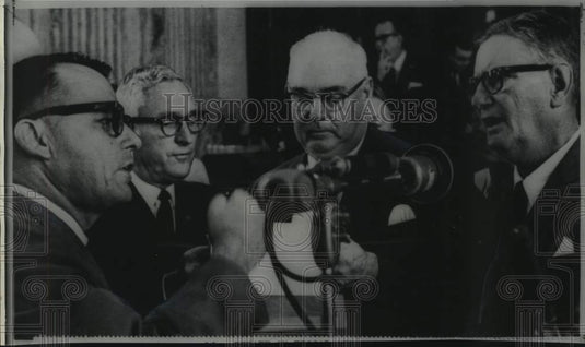 1967 Press Photo Representative Jesse McLain and others at House Affairs hearing
