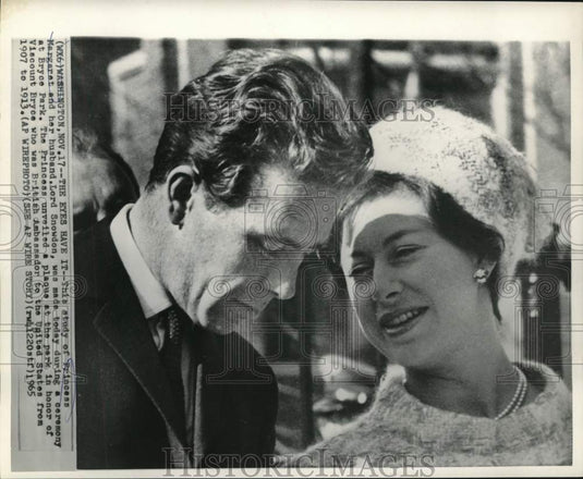 1965 Press Photo Princess Margaret and Lord Snowdon at Bryce Park unveiling.