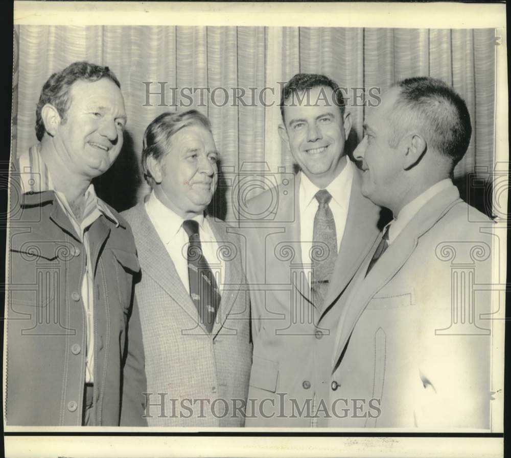 1970 Press Photo Charlie McClendon and other SEC figures at conference- Historic Images