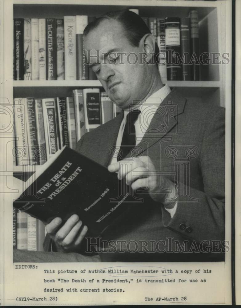 1967 Press Photo William Manchester author of &quot;The Death of a President.&quot;