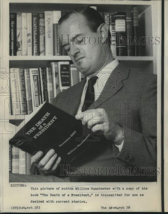 1967 Press Photo William Manchester author of "The Death of a President."