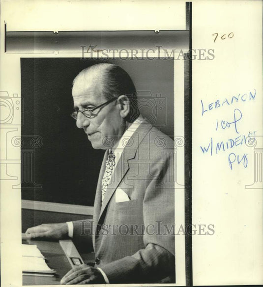 1970 Press Photo Lebanon's Nassim Majdalani at United Nations General Assembly