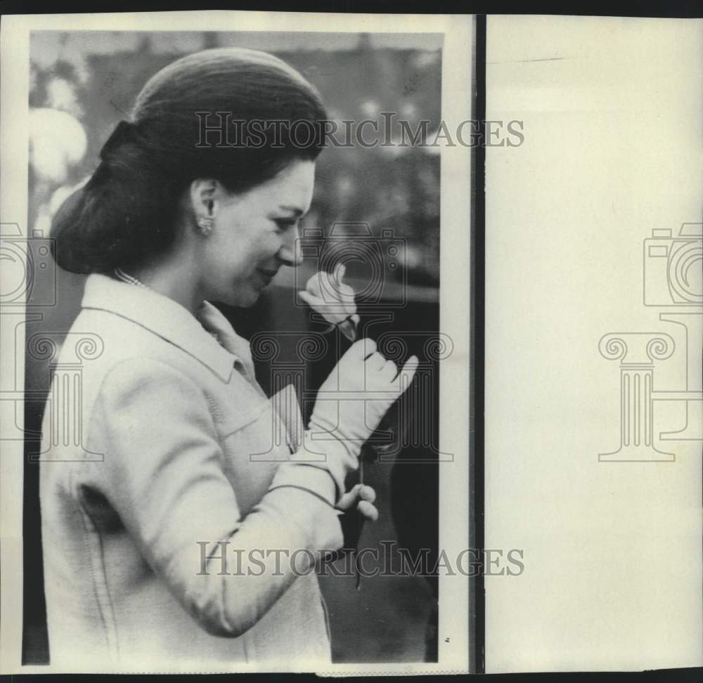 1968 Press Photo Princess Margaret shown at Chelsea Flower Show in London