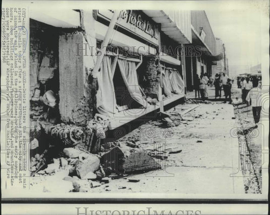 1968 Press Photo Scene of earthquake stricken Manila in Philippines. - now20966