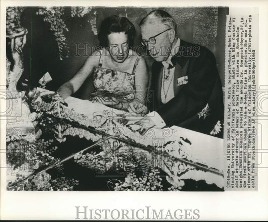 1963 Press Photo Dr.Geoppert-Mayer, first American woman Physics Nobel winner