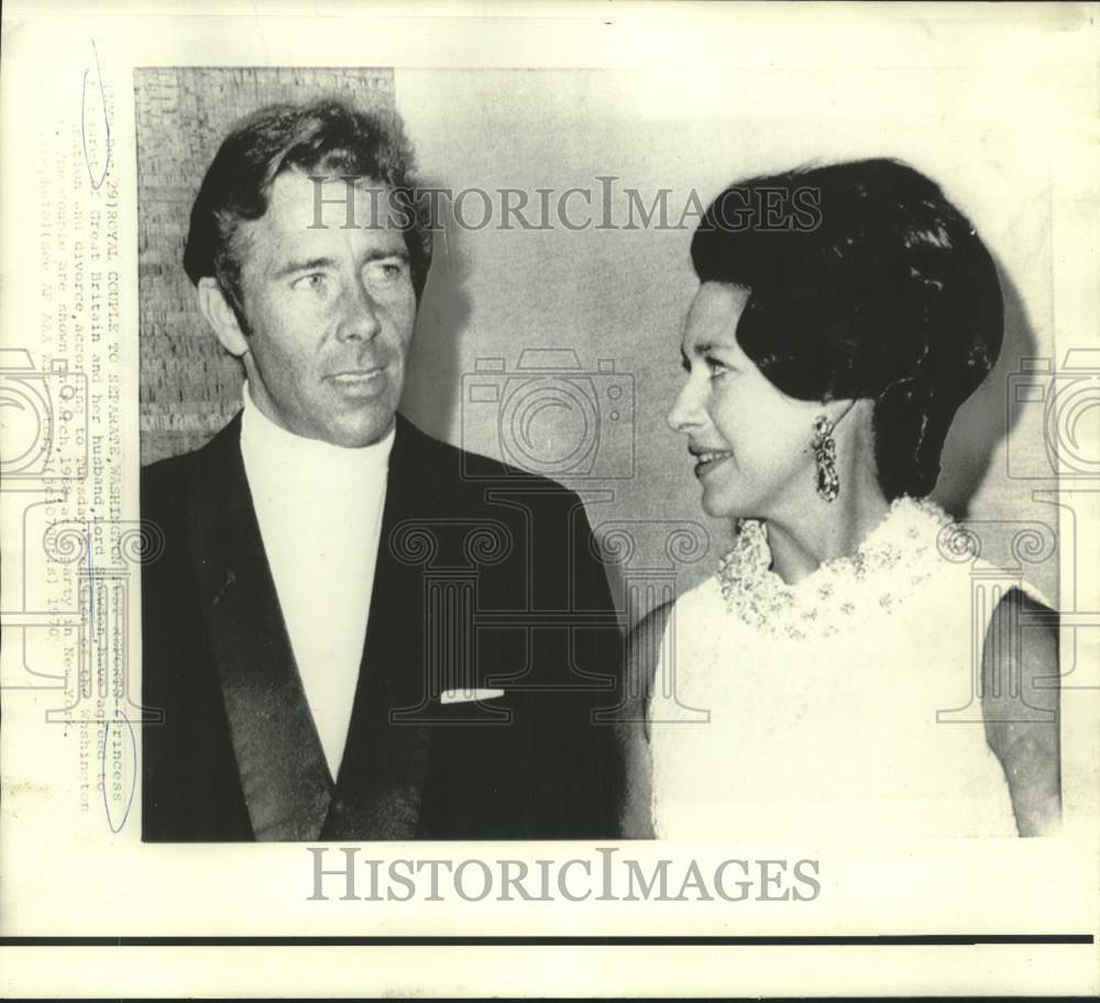 1968 Press Photo Princess Margaret and Lord Snowdon at New York party in 1968