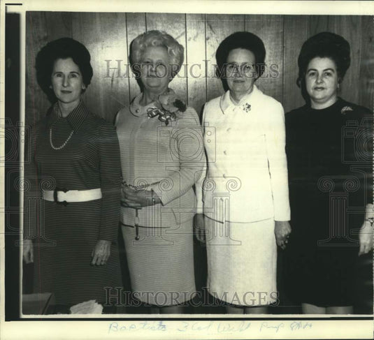 1972 Press Photo Mrs. Vernon May and other officers of MS Baptist Woman's Union