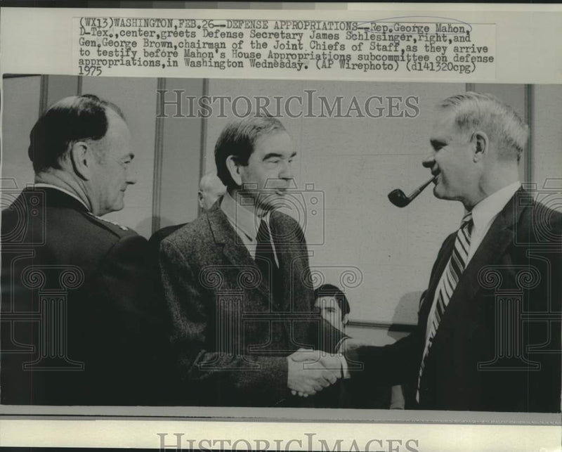 Load image into Gallery viewer, 1975 Press Photo Representative Mahon and others at House Appropriations hearing
