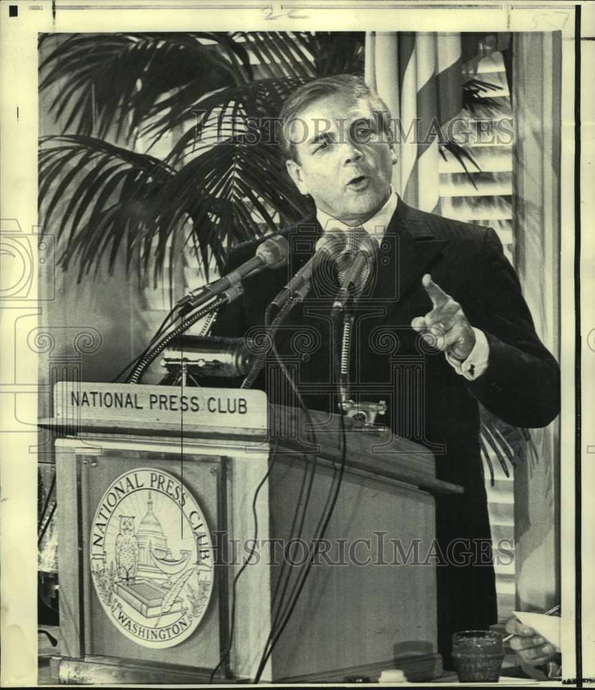 1970 Press Photo Louisiana Governor McKeithen speaks at National Press Club